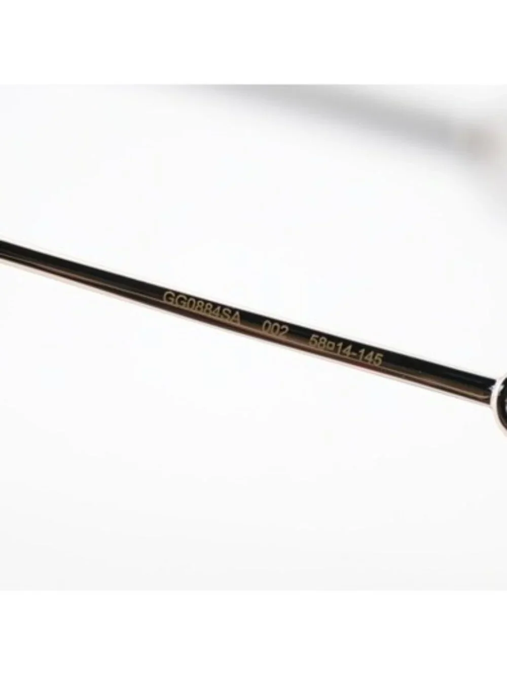 Gucci GG0884SA 002 Sunglasses Havana Square Frame, Brown Lenses